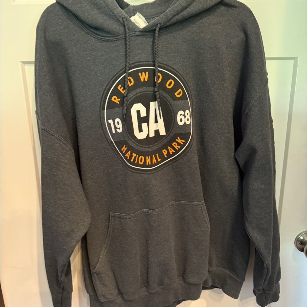 Gray Redwood National Park Hoodie